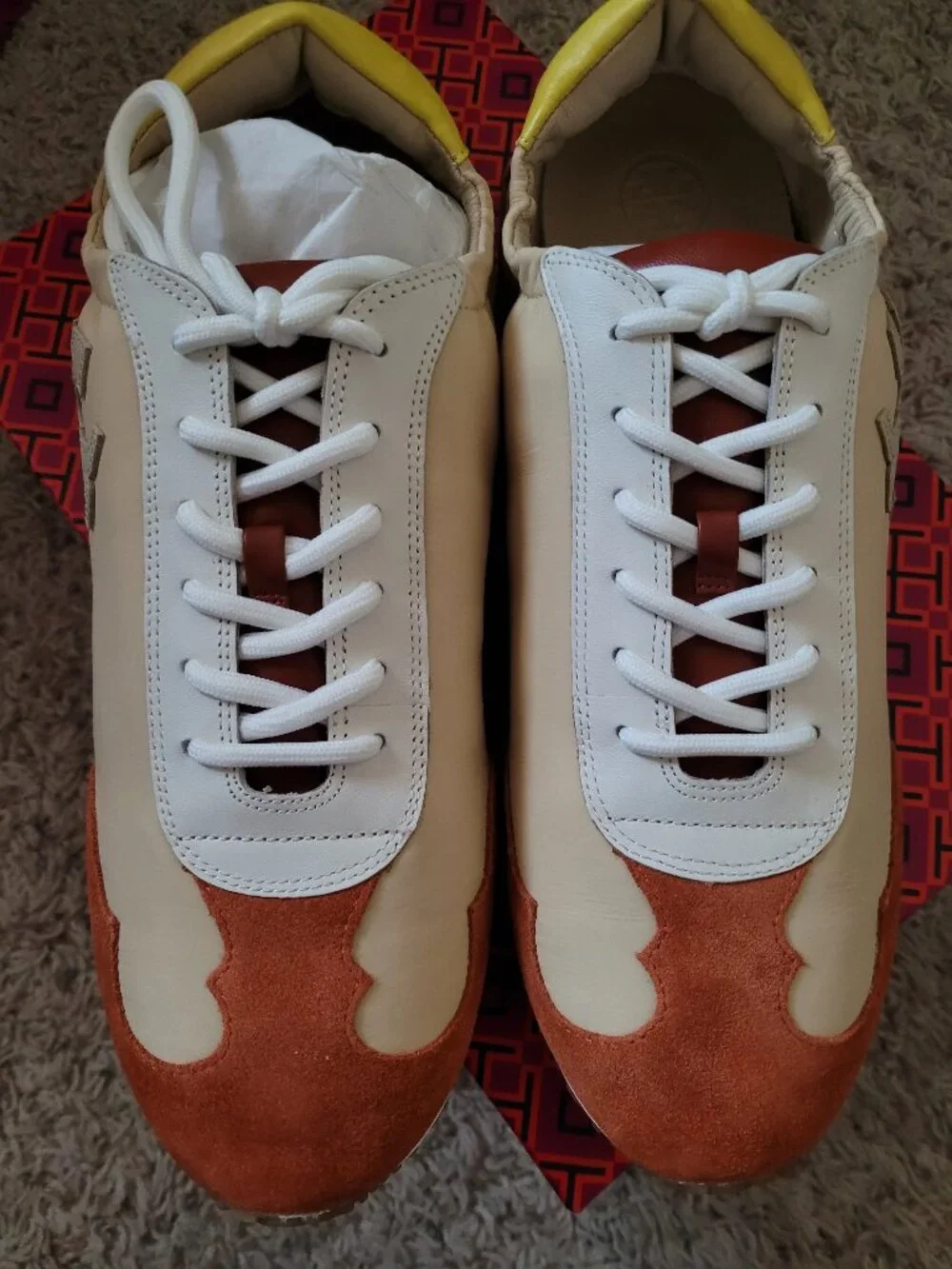 NIB Tory Burch Sneaker - Nylon/Calf Leather - 9.5